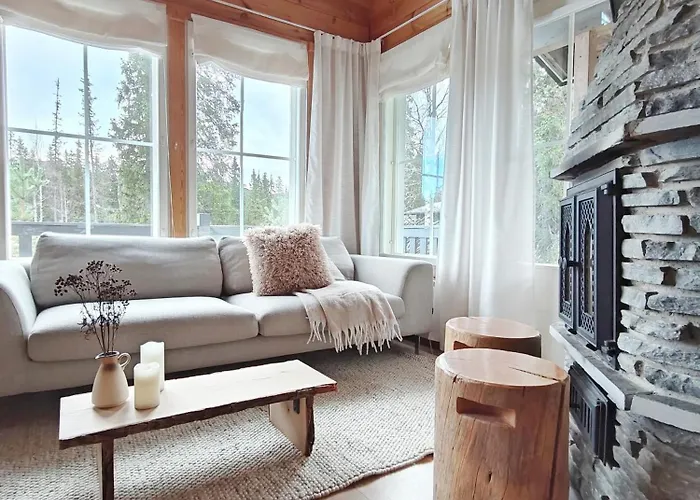 Ruka, Riversidevilla With Sauna, Fireplace, Terrace, Wifi, Aurora, Swimming Hébergement de vacances Ruka