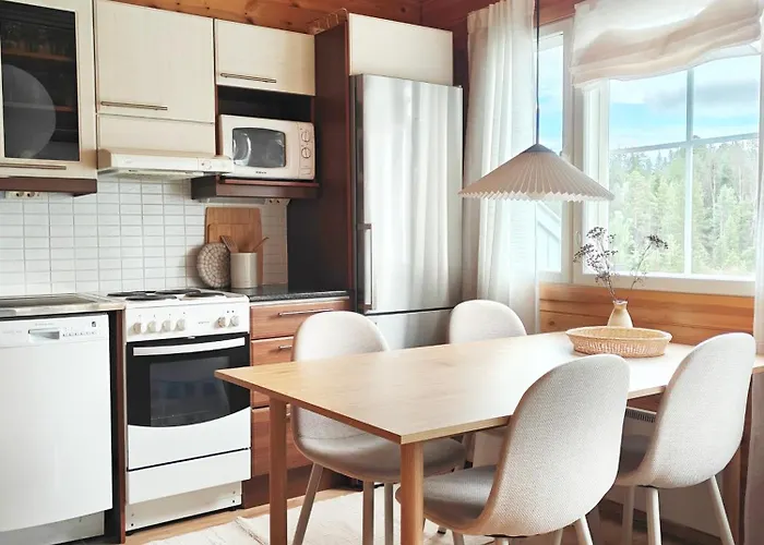 Ruka, Riversidevilla With Sauna, Fireplace, Terrace, Wifi, Aurora, Swimming 度假居 鲁卡